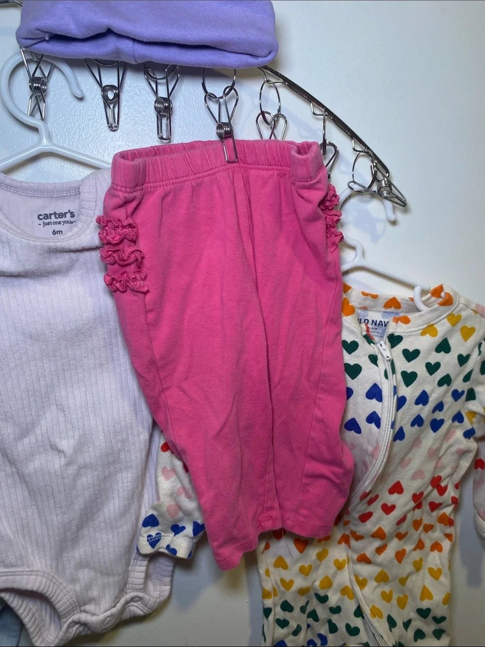 6 Months Carter’s Onesies 2 Sets with Old Navy Sleepers and pants